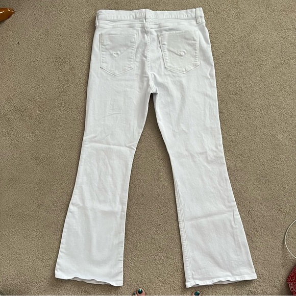 Hudson Women’s Nico Bootxut Petite Midrise Jean in White 2 - Picture 3 of 13